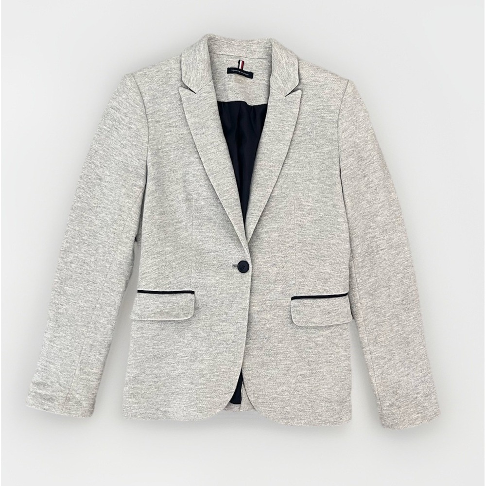 Tommy H Minimalist Business preppy Chic Blazer Classic Formal Professional Offic
